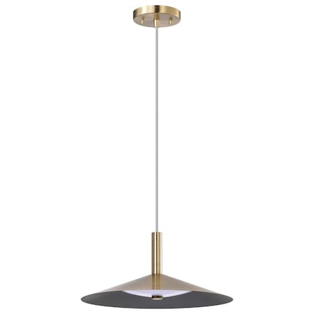 Nuvo Corrine, 14 Inch LED Pendant, Burnished Brass, 3K/4K/5K CCT Selectable 62/2092